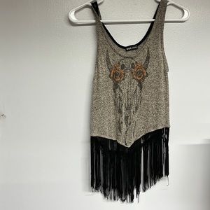 Wet seal tank top size xs gray